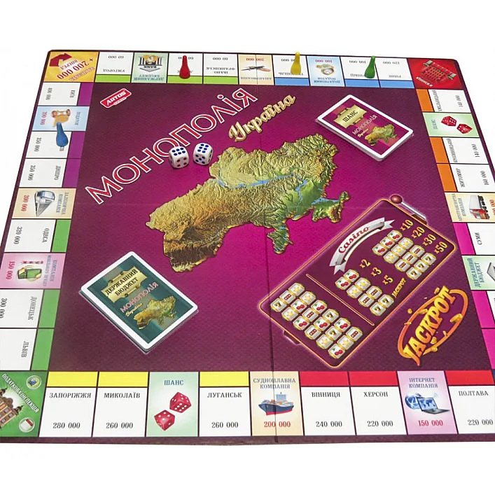 Настольная игра "Монополия Украина" 0734ATS на укр. языке