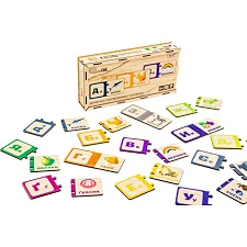 Набор "Деревянная Головоломка с Буквами" Puz-22335 г. 12*25*4.5см PuzzleOk (Дер9223)