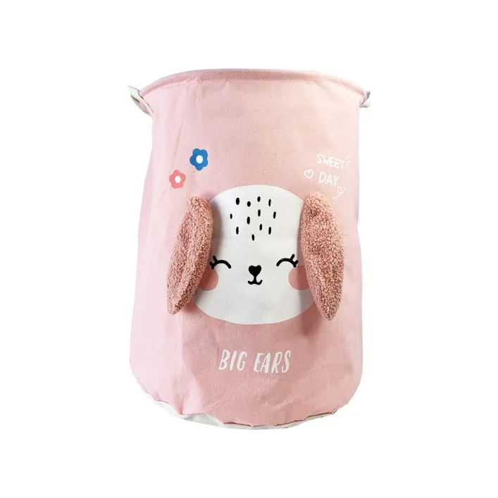 Кошик для іграшок та білизни "Big ears Собачка" MGZ-1009(Pink) 50 х 40 см