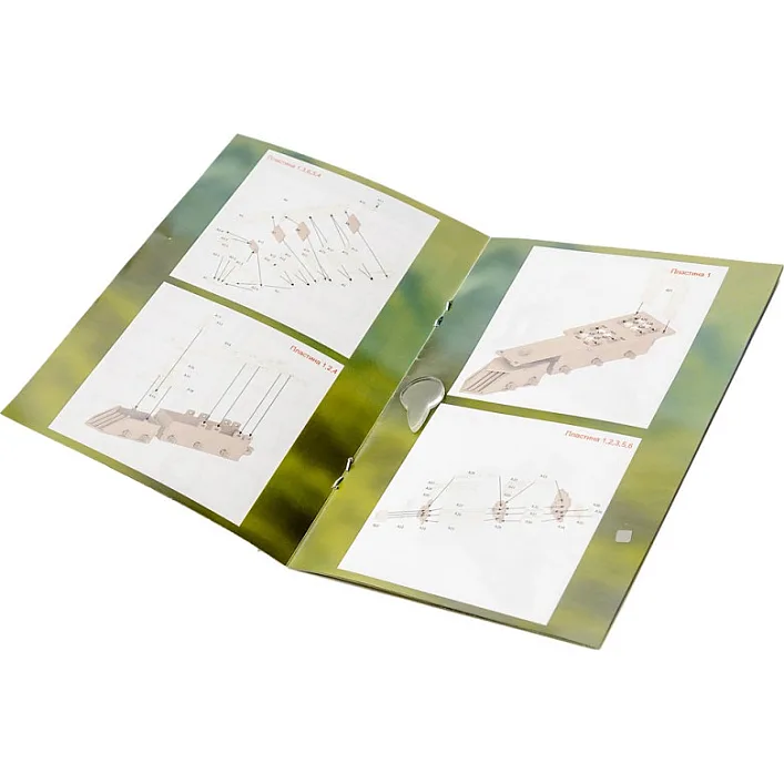 Деревянный 3D конструктор "Поезд" (размер модели 60*13*7см) Puz-00924 PuzzleOk (Дер4924)
