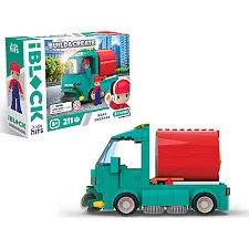 Конструктор Kids hits IBLOCK JUNIOR KH17/005/3 211 деталей Уборщик дорог короб. 24*16*6см (Кон5248)