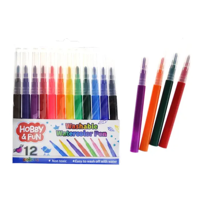 Фломастери 12 кольорів (в блоці 12шт) 886-1 (Н) р.14*15*15,5см (Кнц6297)