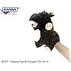 М'яка іграшка на руку Бегемот, серія Puppet, висота 24см, Hansa (40372)