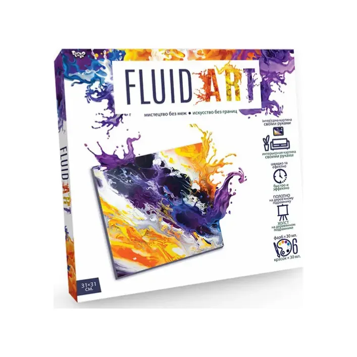 Креативна творчість "Fluid ART" FA-01-01,02,03,04,05 DANKO (Нас9303)