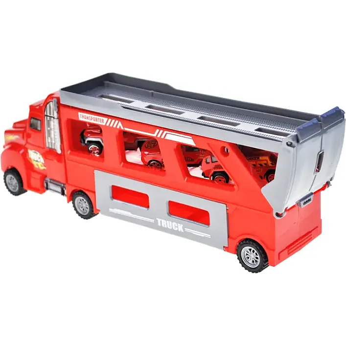 Автовоз с машинками в коробке LH518 р.41*7,5*21,5см (Маш8493)