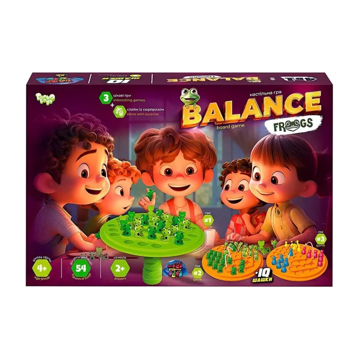 Настільна гра BalF-01 "Balance Frogs" велика DANKO (Нас1308)