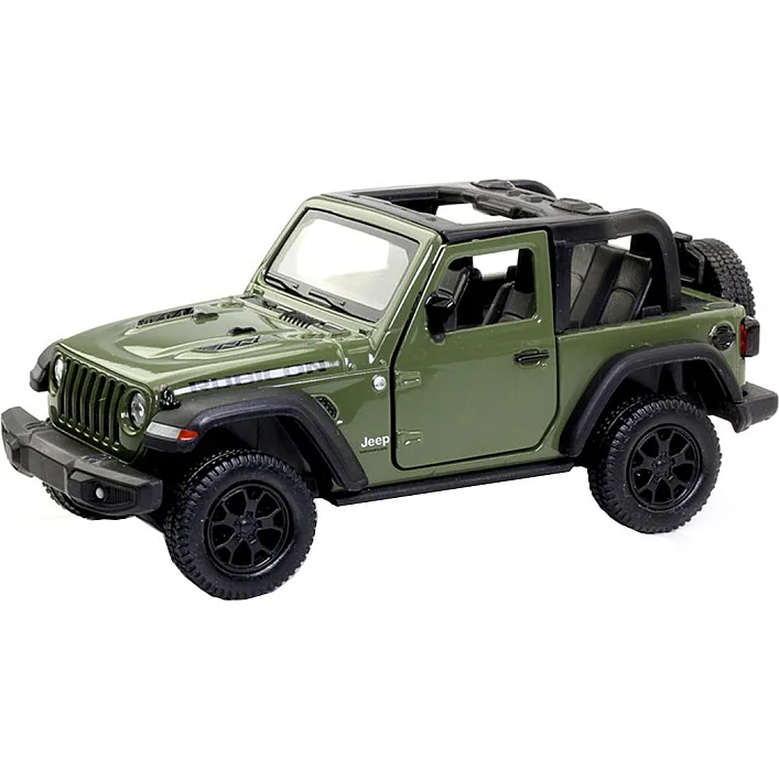 Автомодель - JEEP WRANGLER RUBICON 2021 (зеленый) 250339U в коробке TechnoDrive (Маш0794)