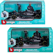 Автомодель с фигуркой - Mercedes-AMG F1 W14 E Performance (1:24)