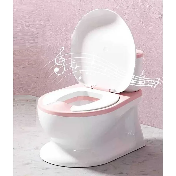 гр Горщик дитячий Bimbo 9211-36 (1) колір Рожевий, озвучування, м`яке сидіння, в коробці