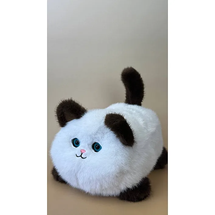 Інтерактивна м'яка іграшка Smart Blinking Cat біло-коричнева, AiDA (54098)