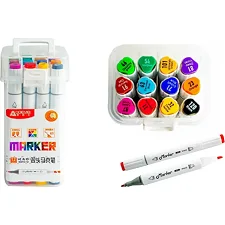 Набор скетч маркеров Aodemei "Marker" 6113-12M 12шт. 12 цветов в боксе (Кнц5235)