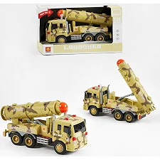 Спецтехника WY 651 B (24) масштаб 1:16, инерция, звук, подсветка, имитация выстрелов, ракетная установка, в коробке