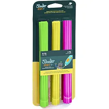 Набор стержней для 3D-ручки 3Doodler Start – Микс (75 шт: зеленый, желтый, розовый)