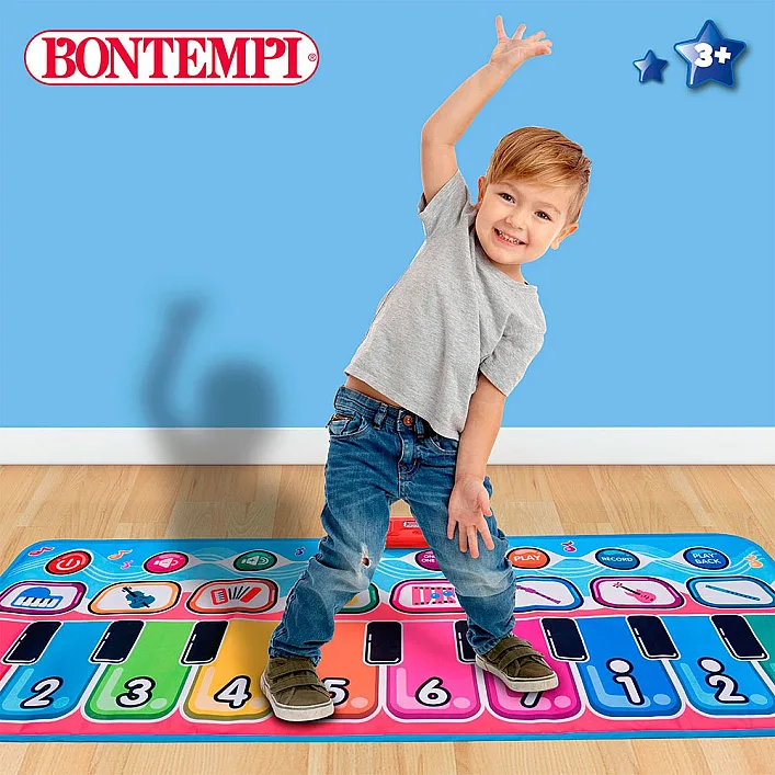 Интерактивный музыкальный коврик пианино 130х48см, Bontempi (541632)