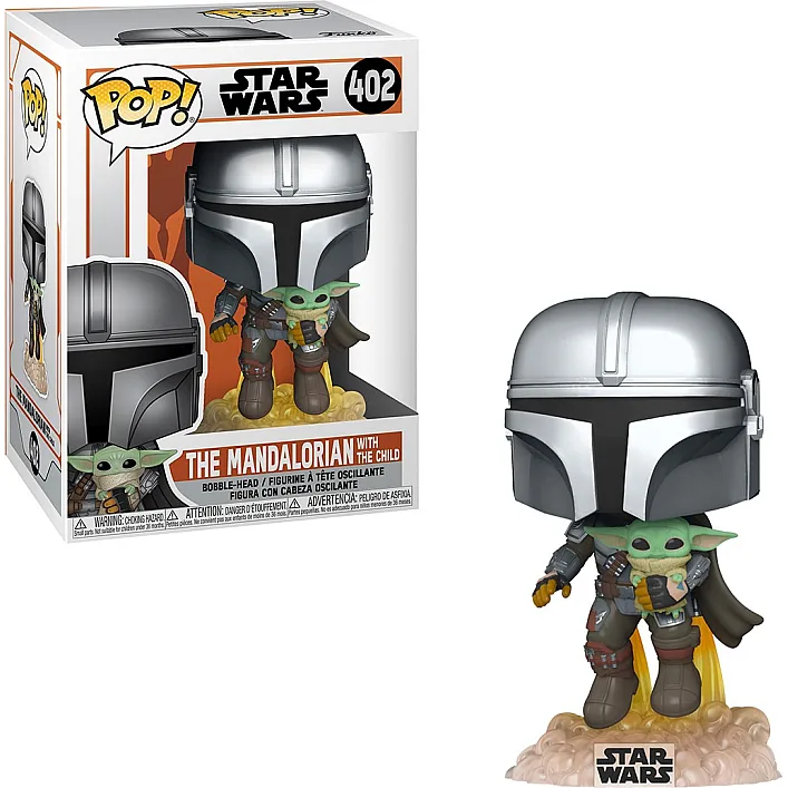 Игровая фигурка Funko Pop! ­ Мандалорец, летящий с малышом