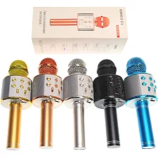 Микрофон-караоке bluetooth, в коробке, 5 цветов, WS-858 р.24,5*9,2*8,3см (Муз9036)