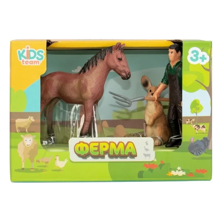 Детский игрушечный набор "Ферма" Q9899-T1_1 кролик, лошадка, фермер