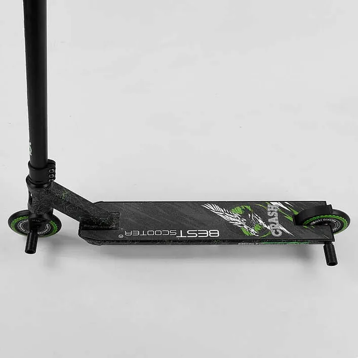Самокат трюковый 41747 Best Scooter (4) "CRASH" HIC-система, ПЕГИ, алюминиевый диск и дека, колёса 110мм PU, ширина руля - 57 см, в коробке