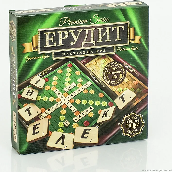 Игра настольная Эрудит БОЛ PREMIUM G-ER-U-01 на украинском языке