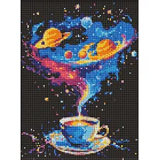 Алмазная мозаика "Космический вихрь", (30х40 см)