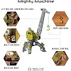 Коллекционная модель-конструктор Metal Time Mighty Machine Портовый кран механический двухцветный (MT055)