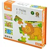 Деревянный пазл Viga Toys Джунгли 4 в 1, 48 эл. (50068)