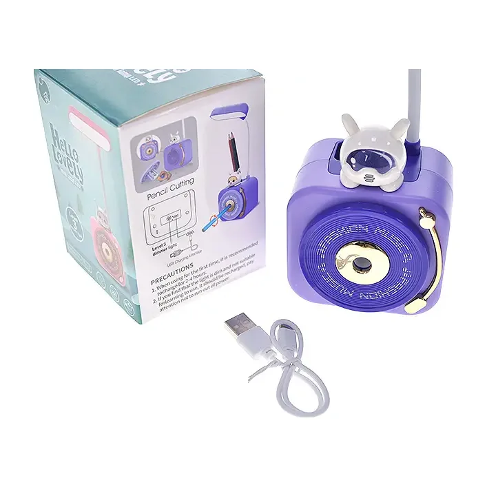 Лампа-ночник LED, 3 уровня света, с чинкой и USB-кабелем 21738 (Риз8986)