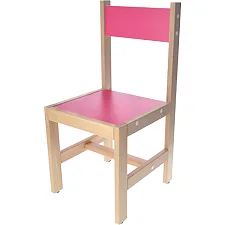 Стілець дитячий 04342 дерев'яний, бук, з високою спинкою р.60x31x30 см