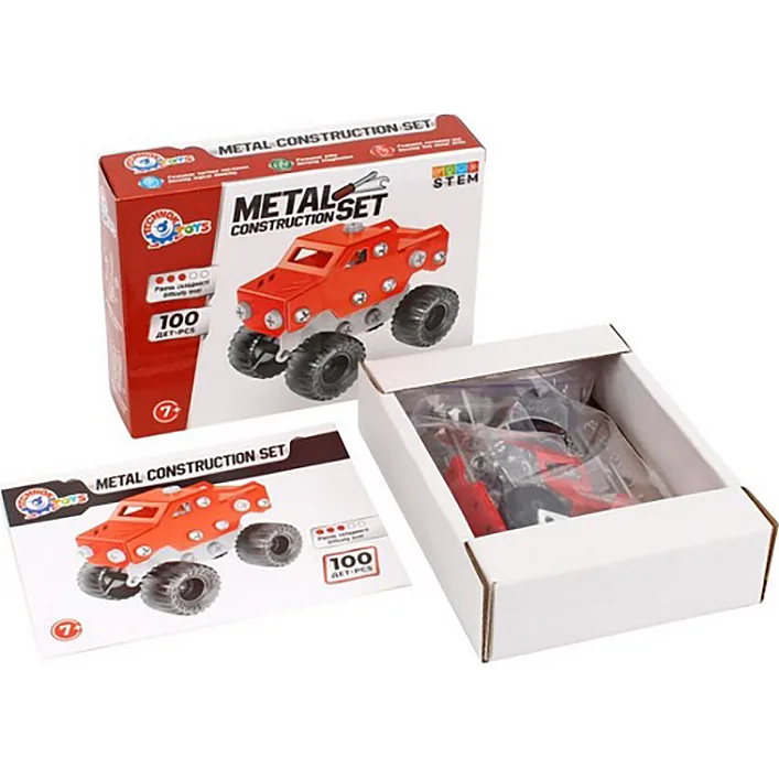 Дитячий металевий конструктор 1317TXK 100 деталей