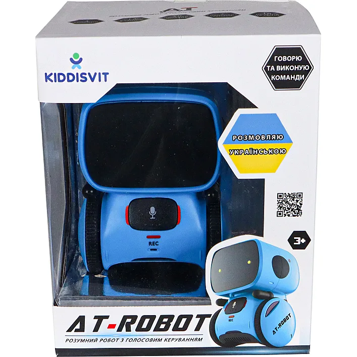 Інтерактивний робот з голосовим керуванням - AT-ROBOT (синій, озвуч.укр.)