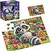 Пазлы с мягкой игрушкой "De.tail. Енотик" 260 деталей