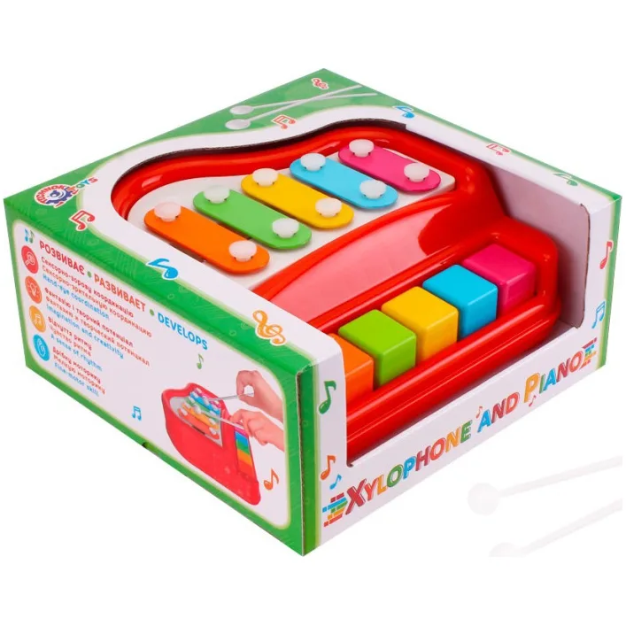 Игрушка "Ксилофон-фортепиано ТехноК", арт.8201TXK