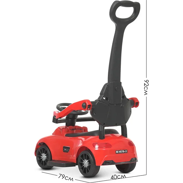 Каталка-толокар Bambi Racer M 4578-3 Красный музыкальный