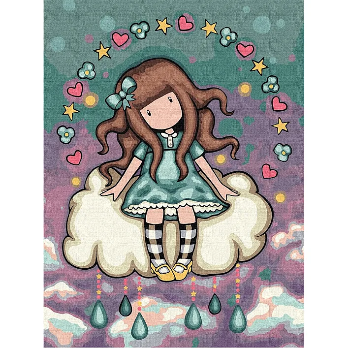 Картина за номерами "Aprilʼs Showers Santoro Gorjuss Collection" 30х40 см