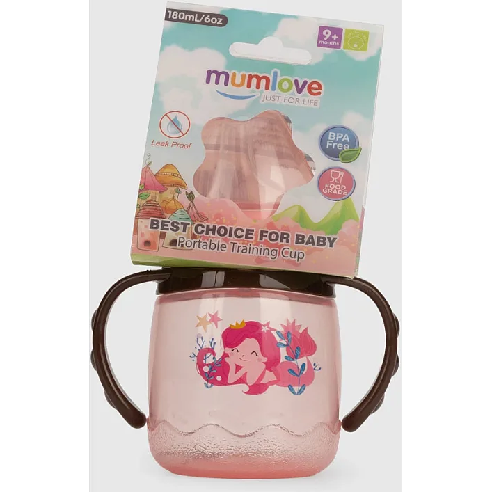 Поильник с силиконовым носиком MGZ-0314(Pink) 180 мл