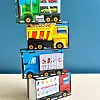 Деревянная настольная игра "Автопарк" Ubumblebees (ПСД082) PSD082 сортер-комодик