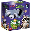 Пазлы с мягкой игрушкой "De.tail. Енотик" 260 деталей