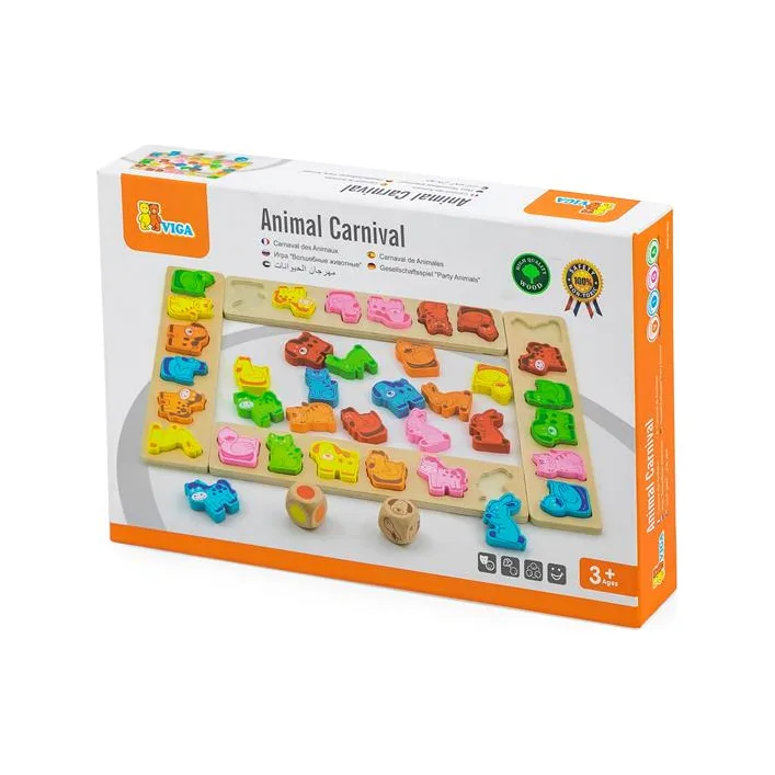 Настільна гра Viga Toys Карнавал тваринок (50450)