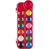 Акварель Zibi 12 цветов, пласт./кор., с кисточкой, розовая, KIDSLine ZB.6559-10 (Кнц5910)