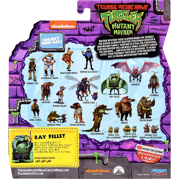 Игровая фигурка серии Черепашки-Ниндзя - Рэй Филлет