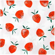 Одноразові серветки Talking Tables Strawberry Fields