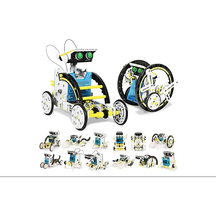 Робот-конструктор на солнечных батареях Solar Robot Kit 14 в 1 в коробке (Хло6581)