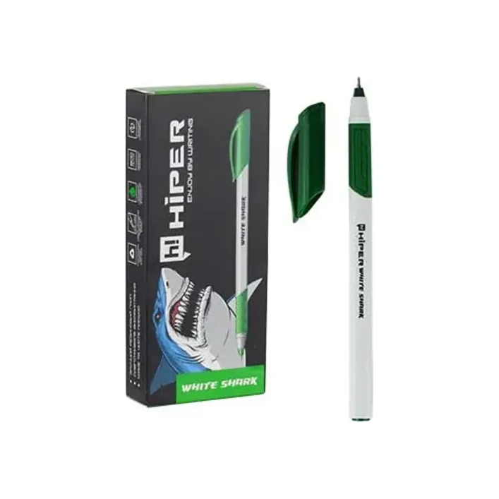 Ручка HIPER гелевая HG-811 White Shark зеленая (Кнц3591)