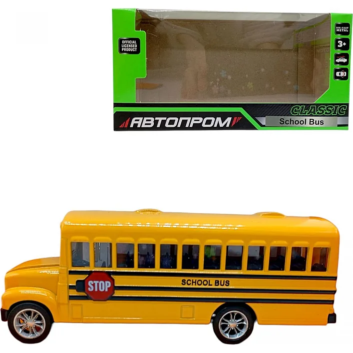 Іграшка машина мет. American school bus, відкр. двері, у кор.16,5*7*8см