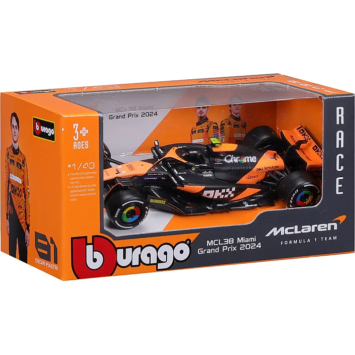 Автомодель - MCLAREN F1 MCL38 (2024) (1:43)
