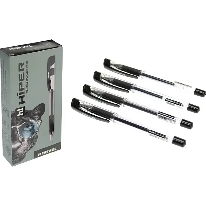 Ручка HIPER гелева HG-2175 Marvel 1мм чорна (Кнц3738)