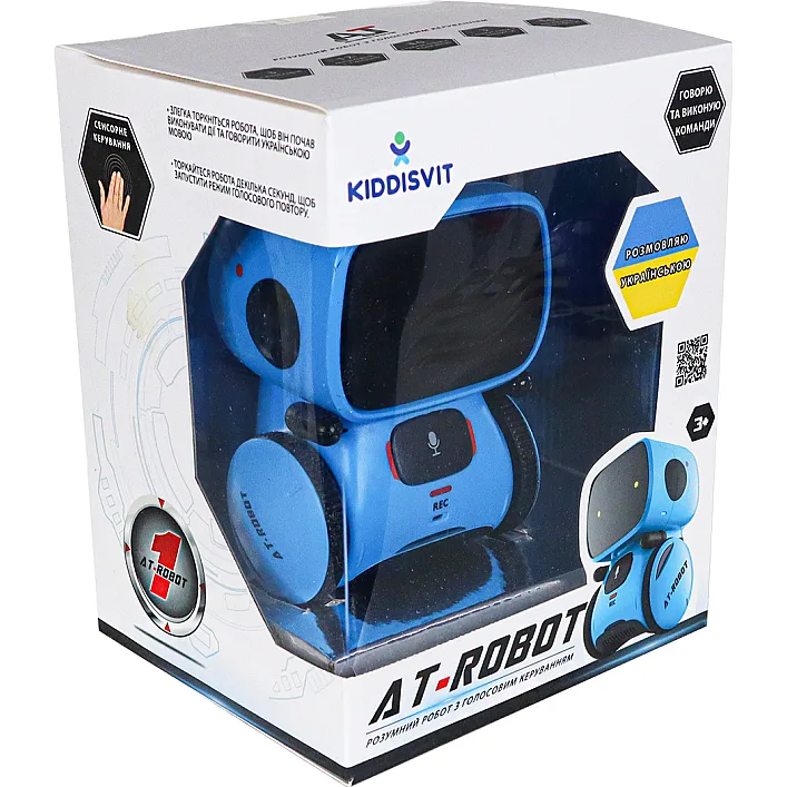 Інтерактивний робот з голосовим керуванням - AT-ROBOT (синій, озвуч.укр.)