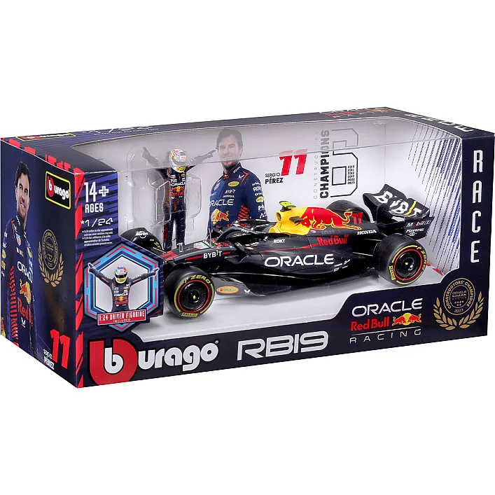 Автомодель з фігуркою - RED BULL RACING RB19 (1:24)