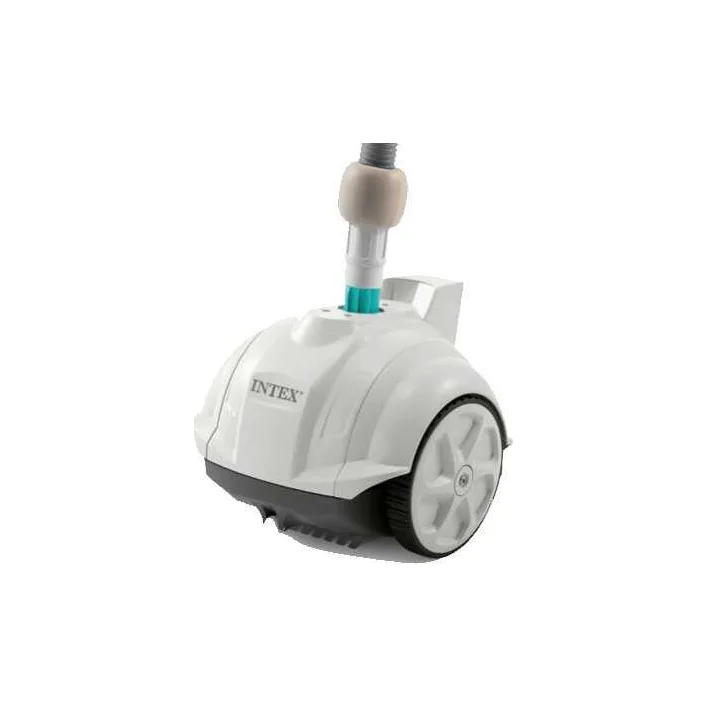 Intex Автоматичний підводний вакуумний робот-пилосос 28007 (1) (ZX50) для очищення дна басейнів, працює від фільтру насоса потужністю від 3407до5678 л