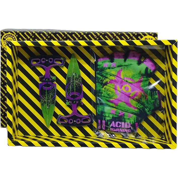 Игровой набор BOX "Toxic Daggers" нож и перчатки
